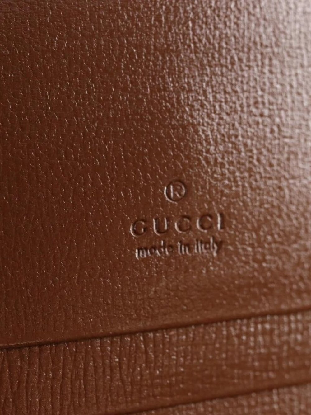 GUCCI GG Supreme Jackie WebbSherry Line Wallet PVC Beige 203495 Auth ki5817V - Picture 13 of 16